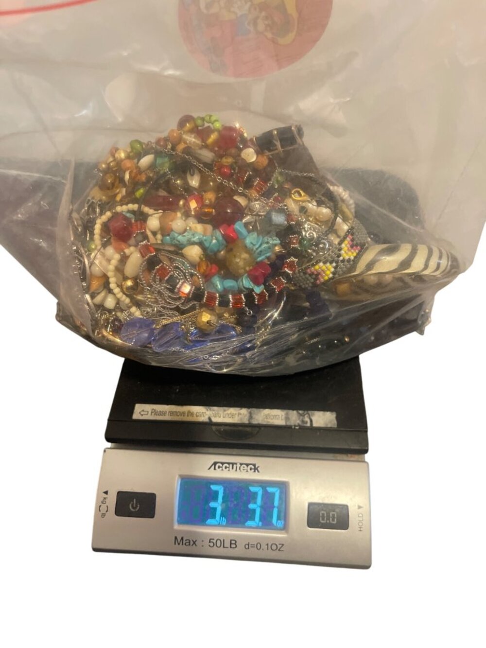 3 lbs 3.7 oz Craft Jewelry Lot Rhinestones Chains Beaded Repair Repurpose Resell
